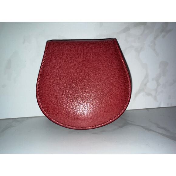 Gucci Studded GG Logo Leather Card Case - Red - Picture 6 of 7
